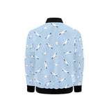 Seagull Pattern Print Design 02 Kids' Boys' Girls' Bomber Jacket