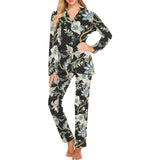 Japanese crane ornament elements Women's Long Pajama Set