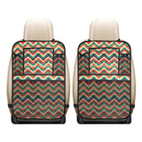 zigzag chevron colorful pattern Car Seat Back Organizer