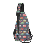 Camper Van Pattern Print Design 02 All Over Print Chest Bag