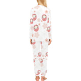 Daruma japanese wooden doll cherry blossom flower Women's All Over Print Pajama Set