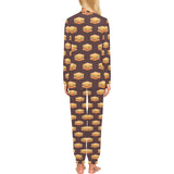 Sandwich Pattern Print Design 04 Women's All Over Print Pajama Set