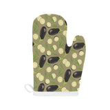 Eggplant Pattern Print Design 02 Heat Resistant Oven Mitts