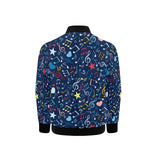 Music Notes Pattern Print Design 03 Kids' Boys' Girls' Bomber Jacket