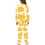 Cheese slice pattern Kids' Boys' Girls' All Over Print Pajama Set