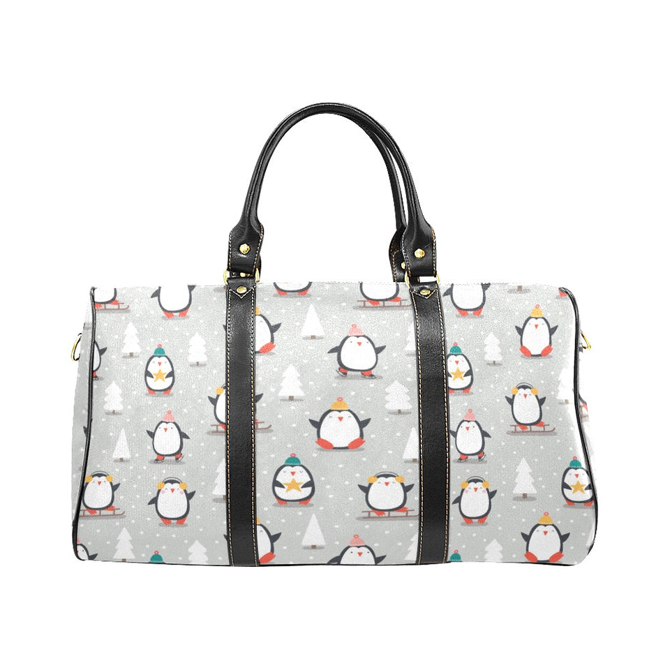 Cute Penguin christmas pattern Travel Bag