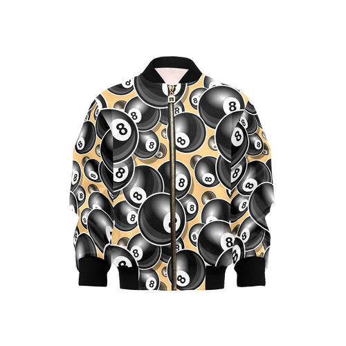 Billiard Ball Pattern Print Design 04 Kids' Boys' Girls' Bomber Jacket