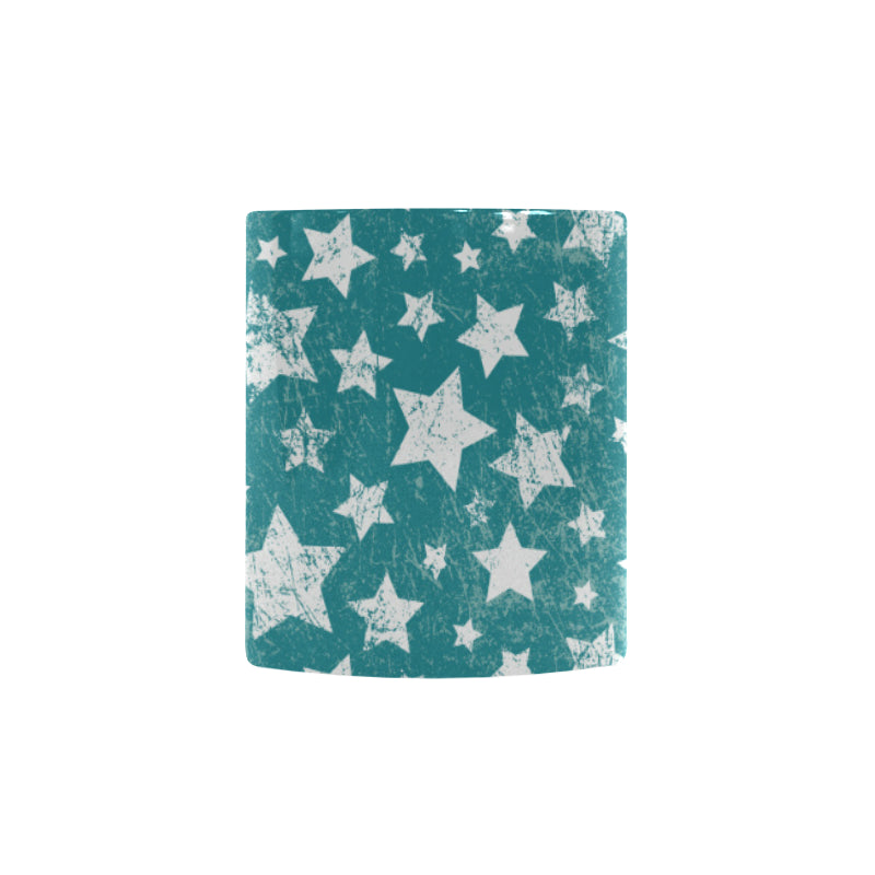 Vintage star pattern Morphing Mug Heat Changing Mug