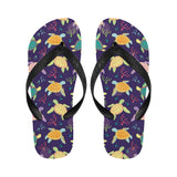 Colorful sea turtle pattern Unisex Flip Flops
