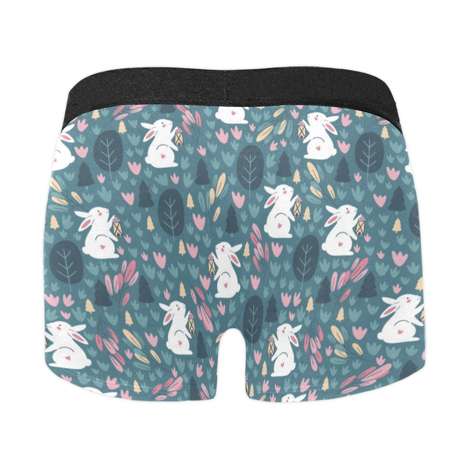 Cute rabbit pattern Men's All Over Print Boxer Briefs Men's Underwear