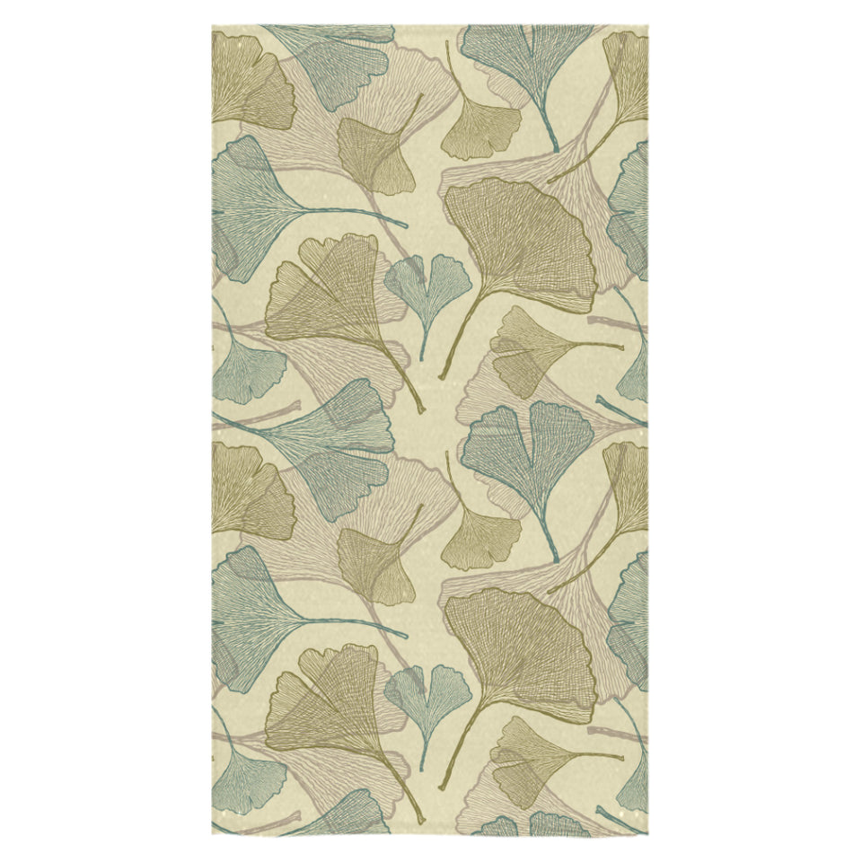 Ginkgo leaves design pattern Bath Towel