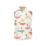 Cute whale pattern Women's Padded Vest