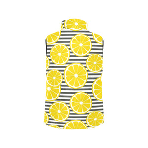 slice of lemon design pattern Women's Padded Vest