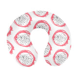 Hand drawn dragon fruit U-Shaped Travel Neck Pillow