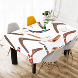 Boomerang Australian aboriginal ornament pattern Tablecloth
