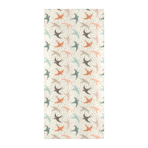 Swallow Pattern Print Design 02 Beach Towel