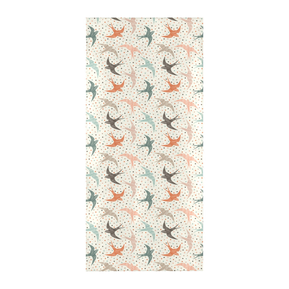 Swallow Pattern Print Design 02 Beach Towel