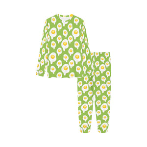 Fried Eggs Pattern Print Design 01 Kids' Boys' Girls' All Over Print Pajama Set