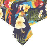 Colorful parrot flower pattern Tablecloth