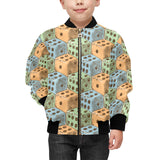 Dice Pattern Print Design 05 Kids' Boys' Girls' Bomber Jacket