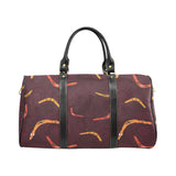 Boomerang Australian aboriginal ornament circle bl Travel Bag