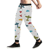 Airplane star cloud colorful Unisex Casual Sweatpants
