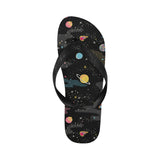 space pattern Unisex Flip Flops