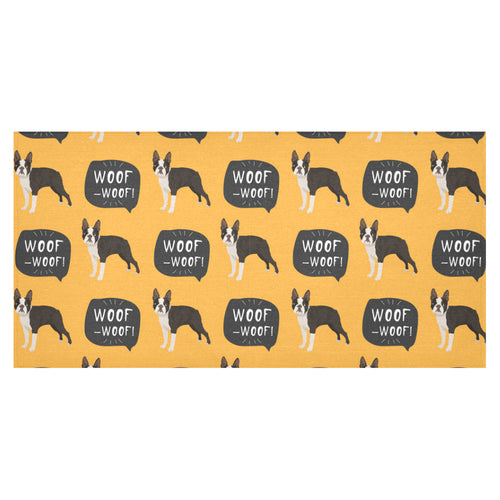 Boston terrier design pattern Tablecloth