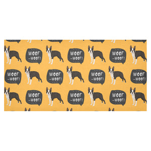 Boston terrier design pattern Tablecloth