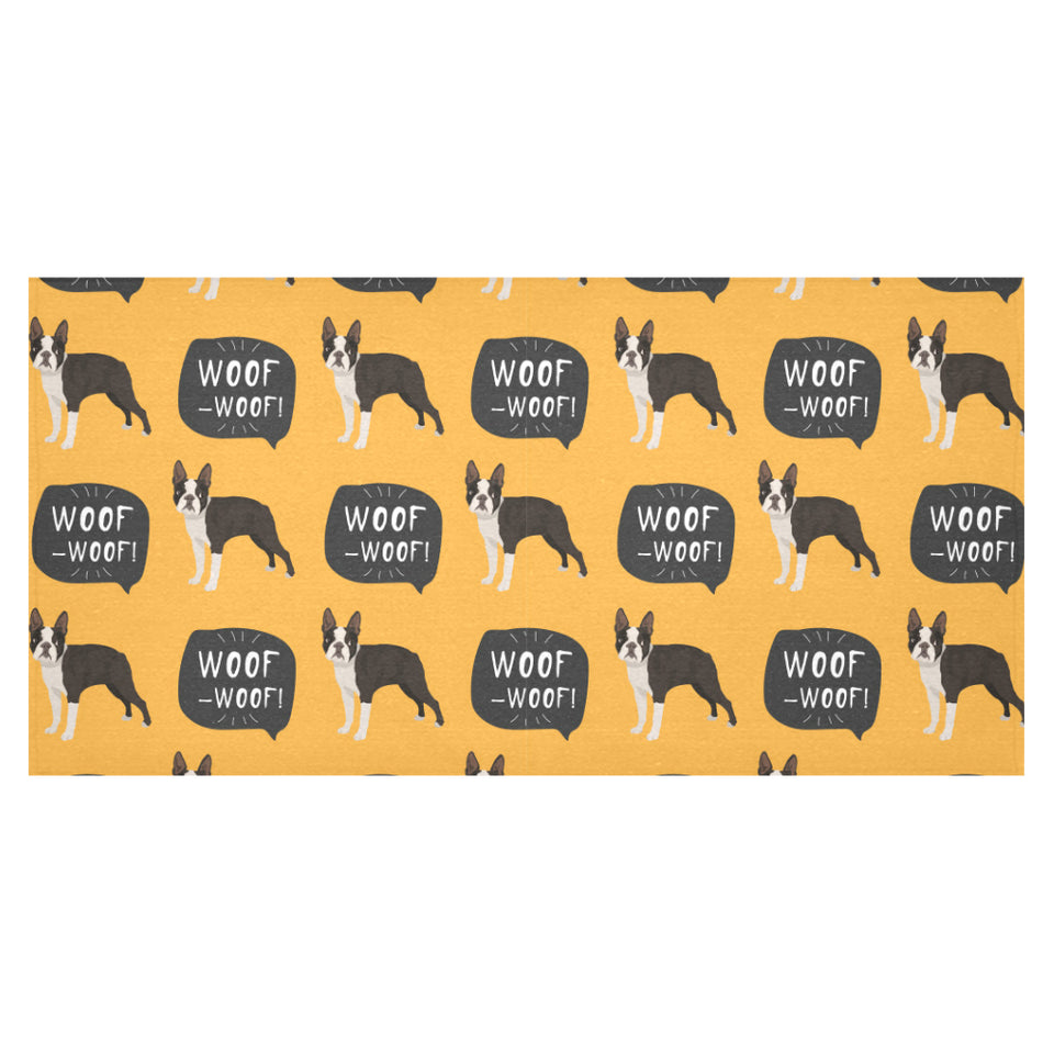 Boston terrier design pattern Tablecloth