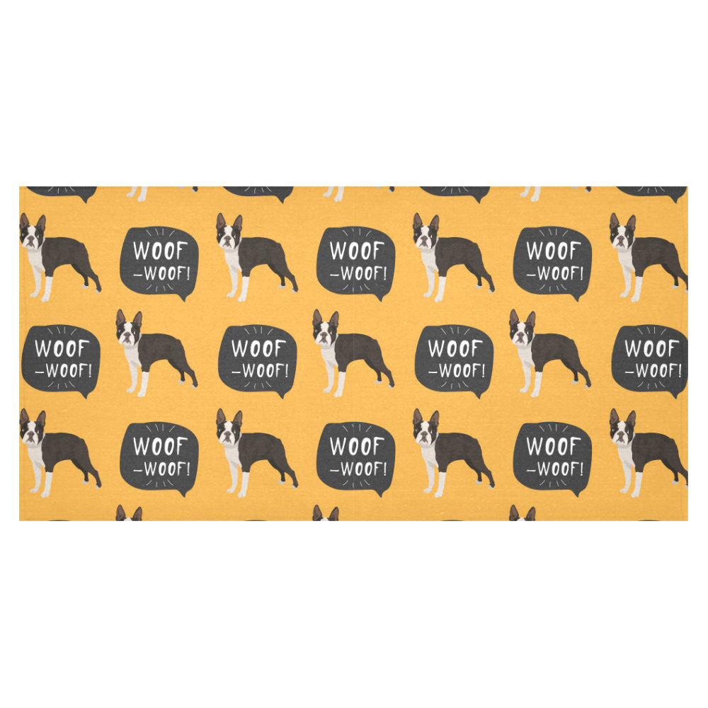 Boston terrier design pattern Tablecloth