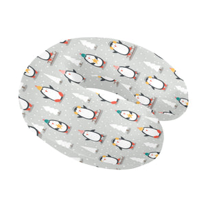 Cute Penguin christmas pattern U-Shaped Travel Neck Pillow