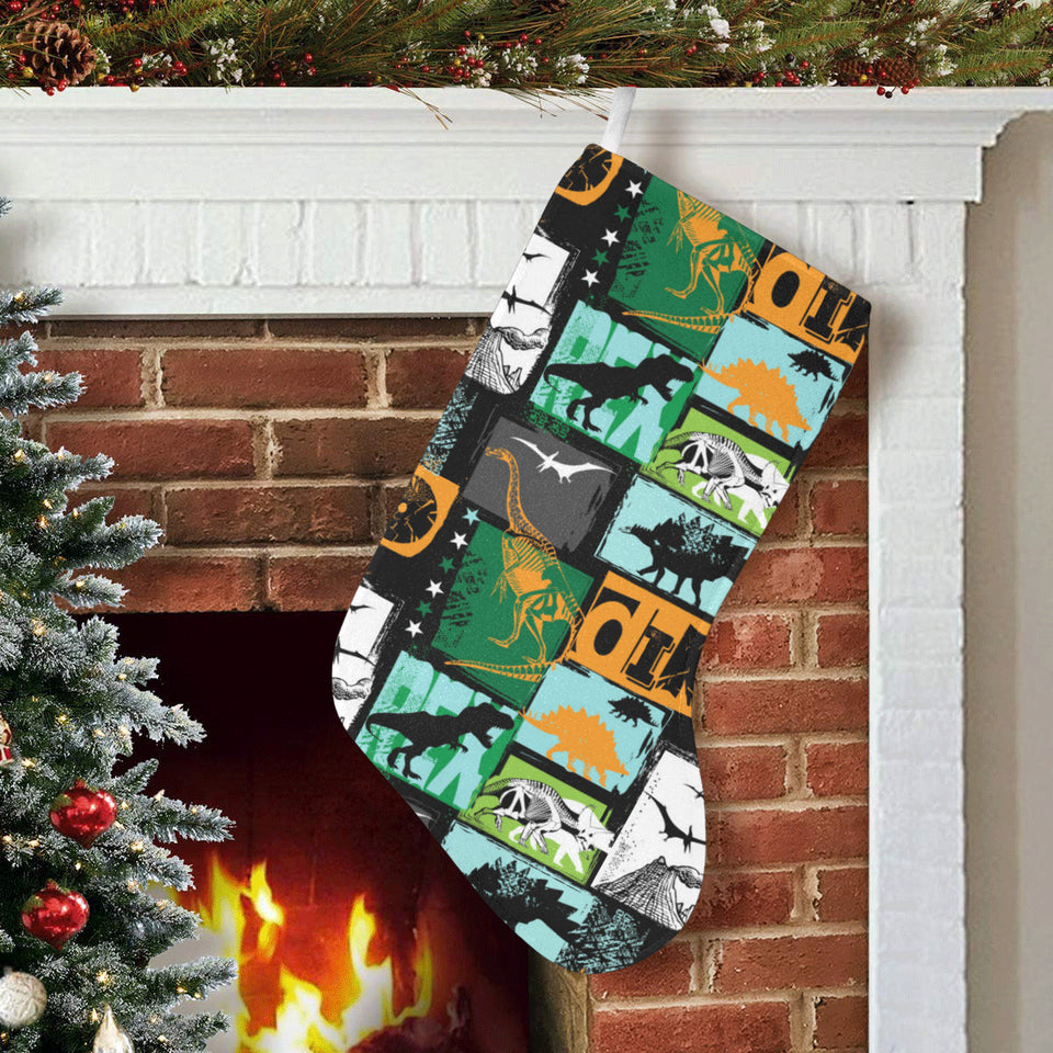dinosaurs print pattern Christmas Stocking