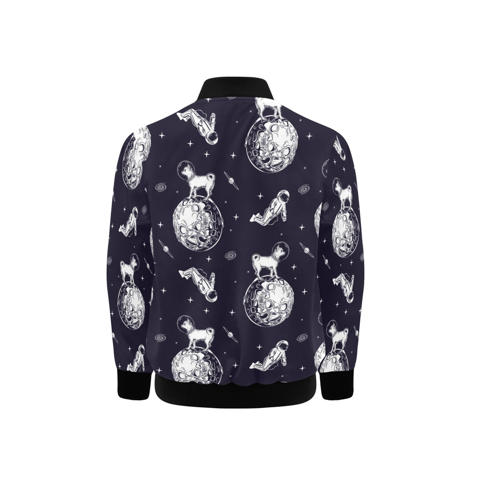 Chihuahua space helmet. astronaut pattern Kids' Boys' Girls' Bomber Jacket