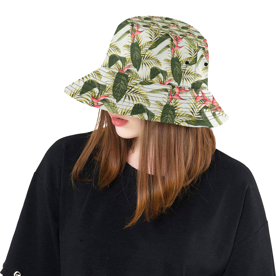 heliconia pattern Unisex Bucket Hat