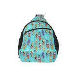 Surfboard Pattern Print Design 05 All Over Print Chest Bag