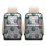 Bowling ball and pin gray background Car Seat Back Organizer