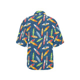 Surfboard Pattern Print Design 01 Women's All Over Print Hawaiian Shirt