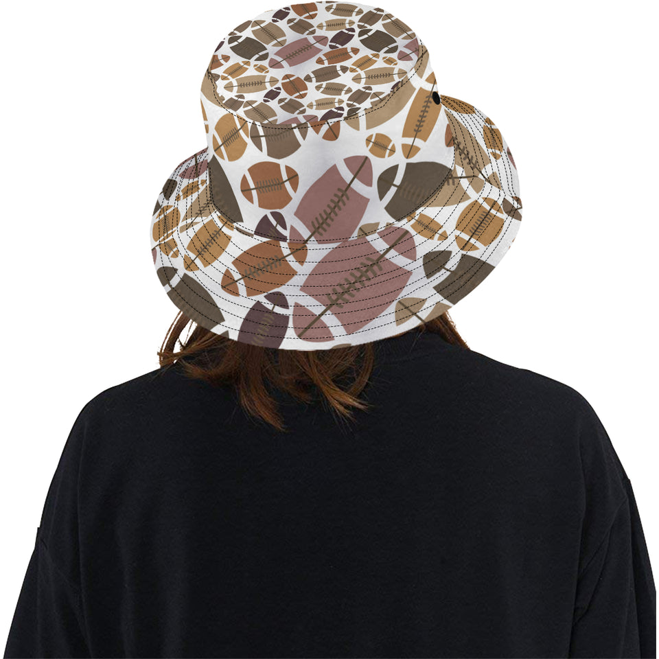 American football ball pattern Unisex Bucket Hat