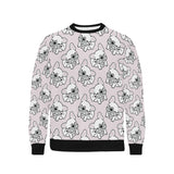 Cute french bulldog pattern Men's Crew Neck Sweatshirt