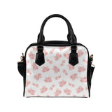 Pink sakura cherry blossom pattern Shoulder Handbag