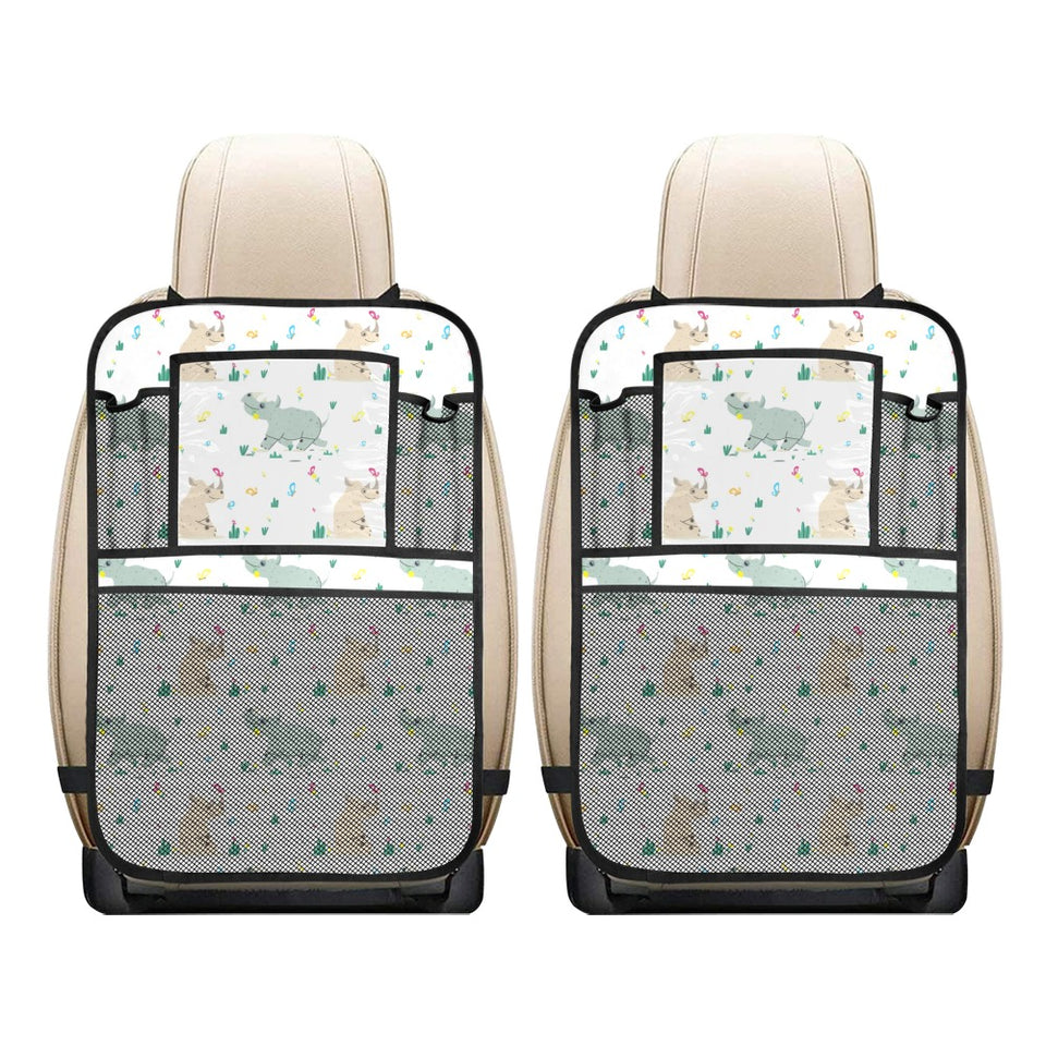 Cute Rhino pattern Car Seat Back Organizer
