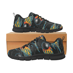 Bowling balls flame pattern Men's Sneaker Shoes