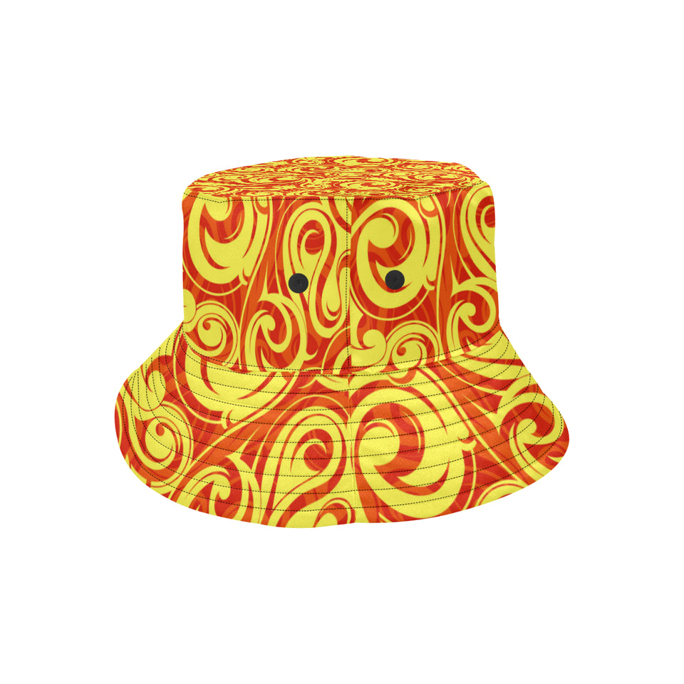 Fire flame design pattern Unisex Bucket Hat