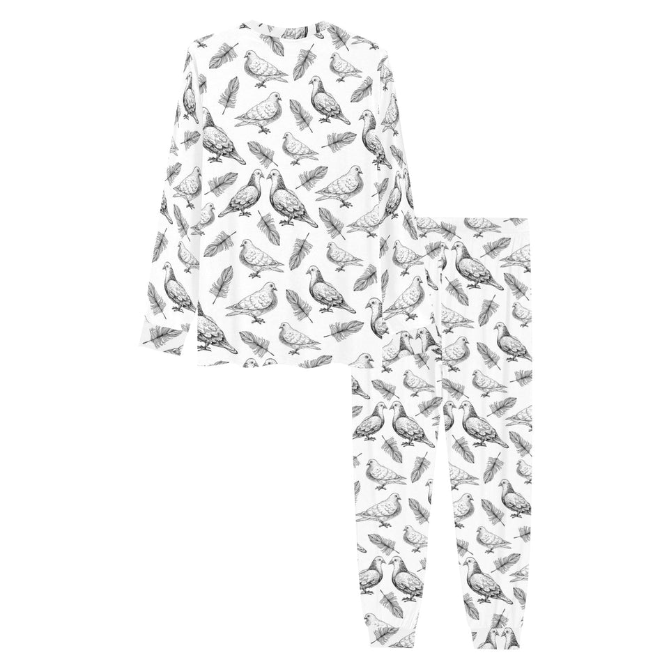 Pigeon Pattern Print Design 05 Men's All Over Print Pajama