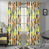 papaya design pattern Gauze Curtain