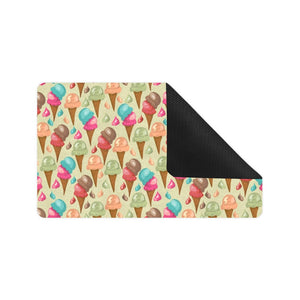 Colorful ice cream pattern Doormat