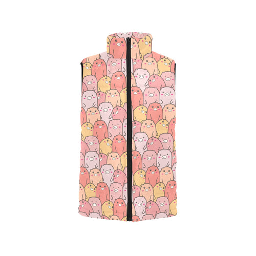 Pig Pattern Print Design 04 Men's Padded Vest