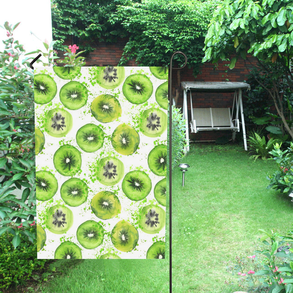 Watercolor kiwi pattern House Flag Garden Flag