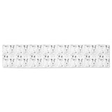 Bull Terrier Pattern Print Design 02 Table Runner